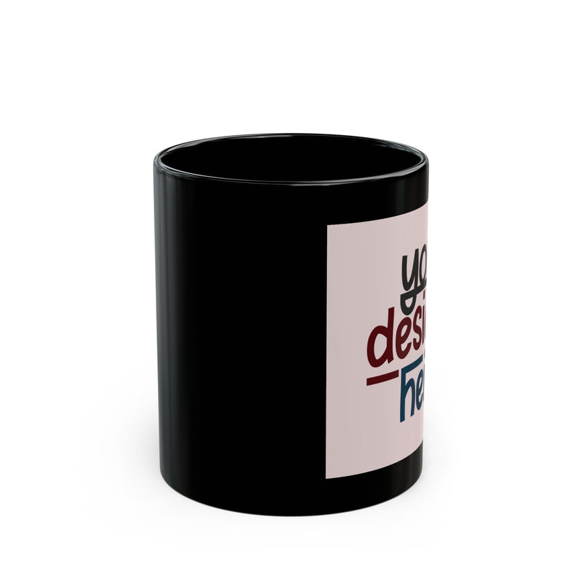 Customizable Black Ceramic Mug 11oz 15oz Glossy Finish Lead BPA Free