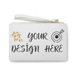 Customizable PU Leather Clutch Bag With Wrist Strap Double Sided Print