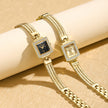 Nameria Square Quartz Bracelet Watch 20mm Dial 30m Waterproof