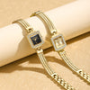Nameria Square Quartz Bracelet Watch 20mm Dial 30m Waterproof