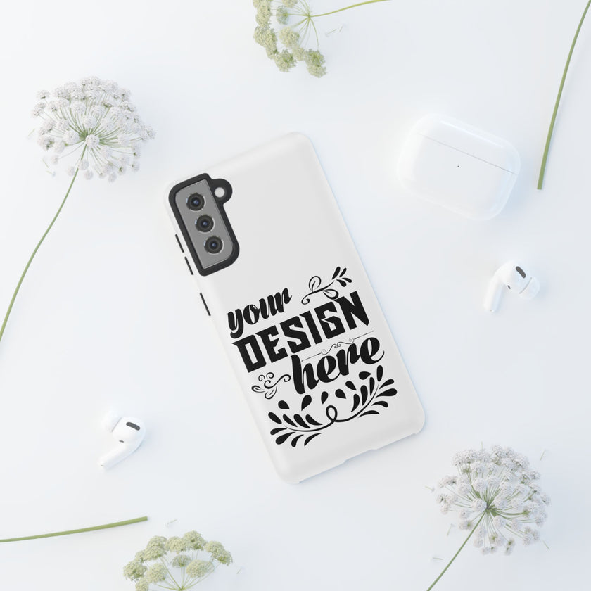 Customizable Tough Dual Layer Phone Case Polycarbonate TPU Liner Protective