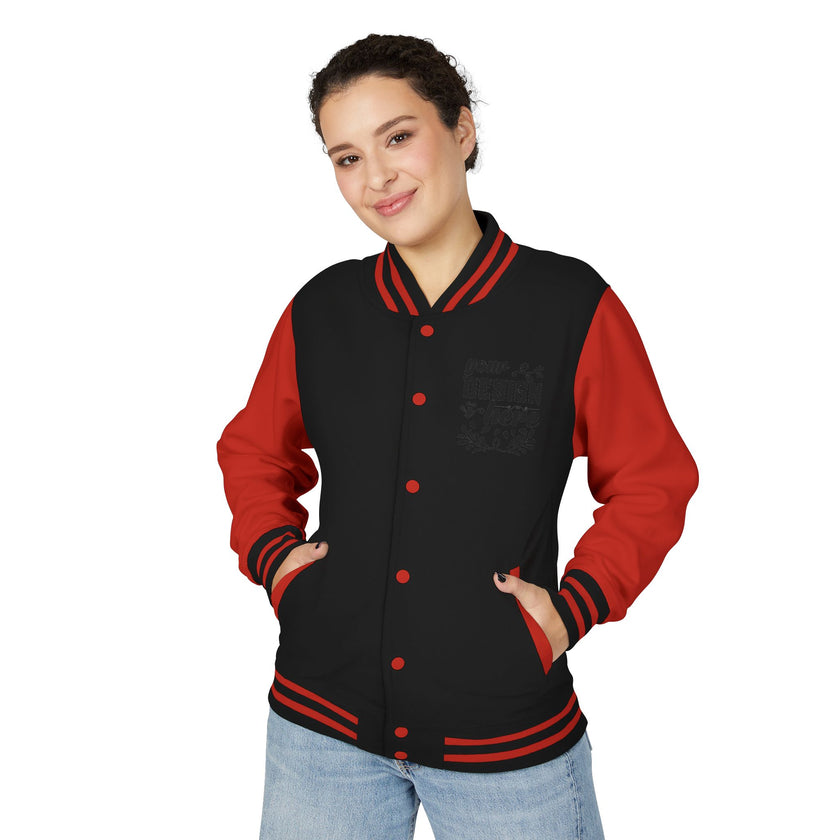 Customizable AWDis JH043 Unisex Heavyweight Letterman Jacket