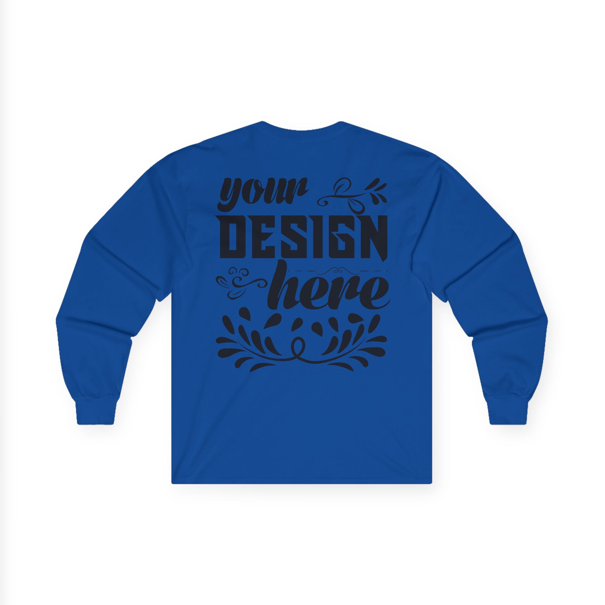 Customizable Gildan 2400 Unisex Ultra Cotton Long Sleeve Tee Classic Fit