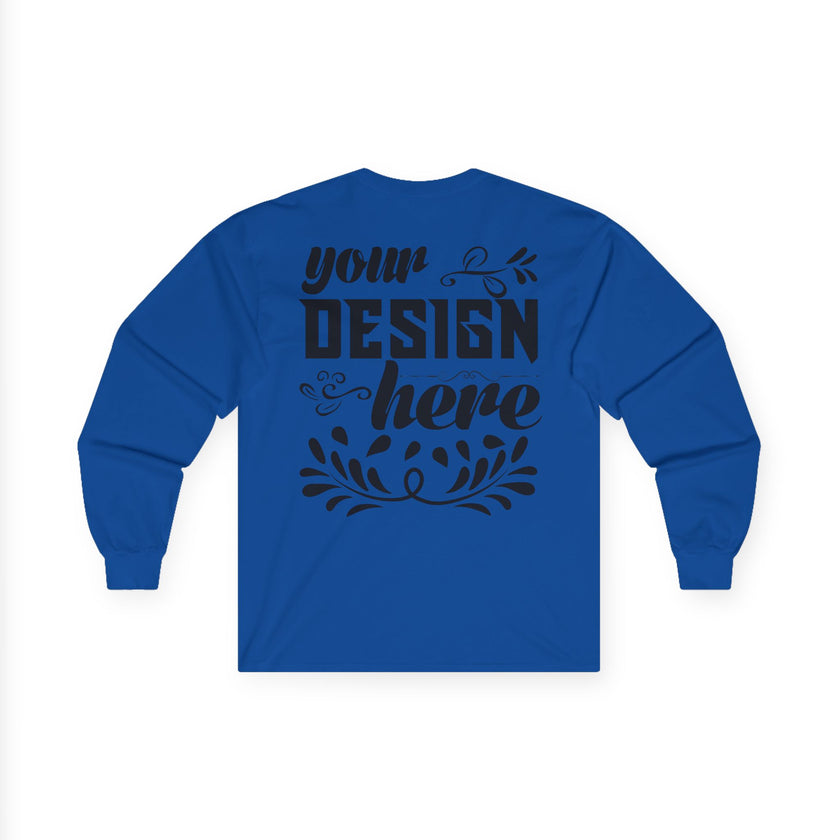 Customizable Gildan 2400 Unisex Ultra Cotton Long Sleeve Tee Classic Fit