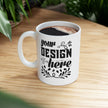Customizable Glossy Ceramic Coffee Mug 11oz and 15oz