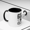 Customizable Accent Coffee Mug 11oz and 15oz Colored Interior Handle
