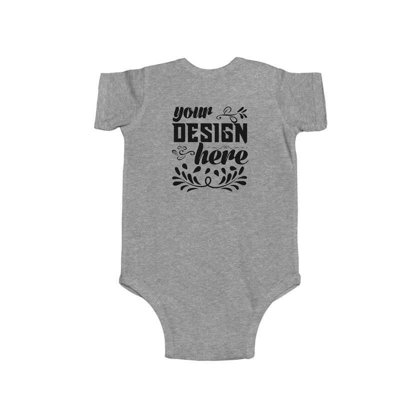 Customizable Rabbit Skins 4424 Infant Fine Jersey Baby Bodysuit