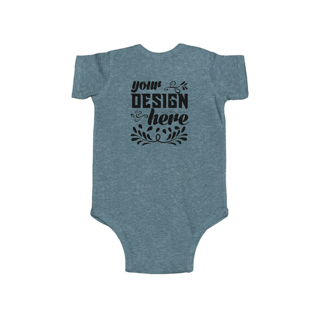 Customizable Rabbit Skins 4424 Infant Fine Jersey Baby Bodysuit