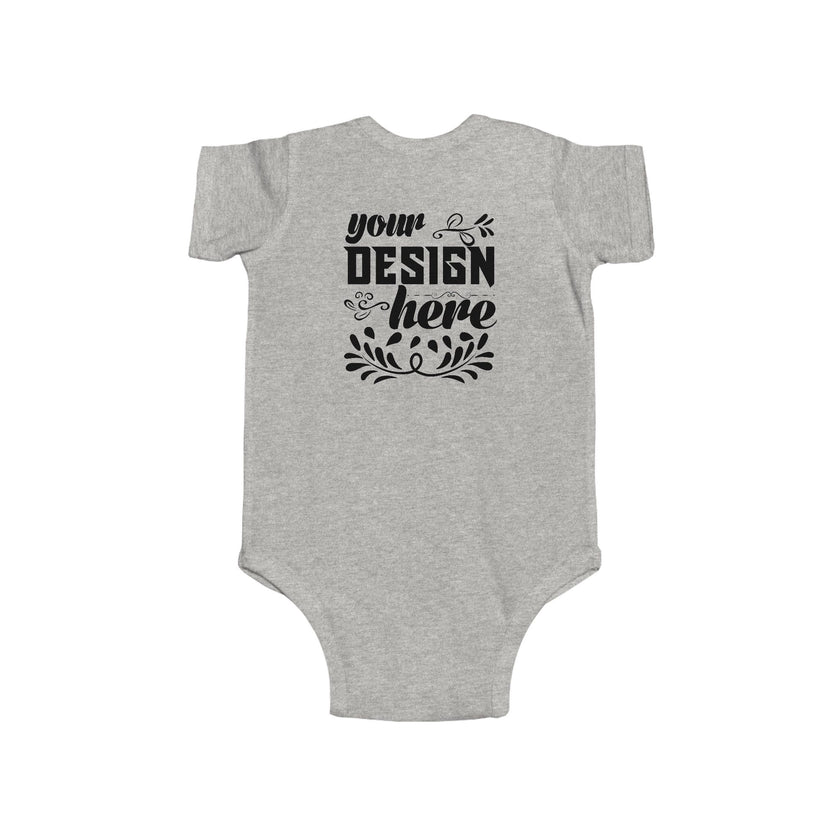 Customizable Rabbit Skins 4424 Infant Fine Jersey Baby Bodysuit