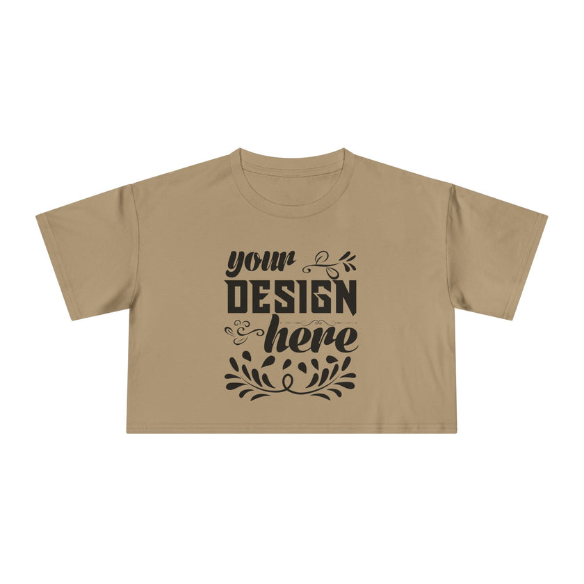 Customizable AS Colour 4062 Womens Crop Tee Dropped Shoulder