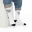 Customizable Crew Socks Polyester Nylon Acrylic Spandex One Size