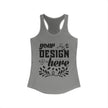 Customizable Next Level 1533 Womens Ideal Racerback Tank