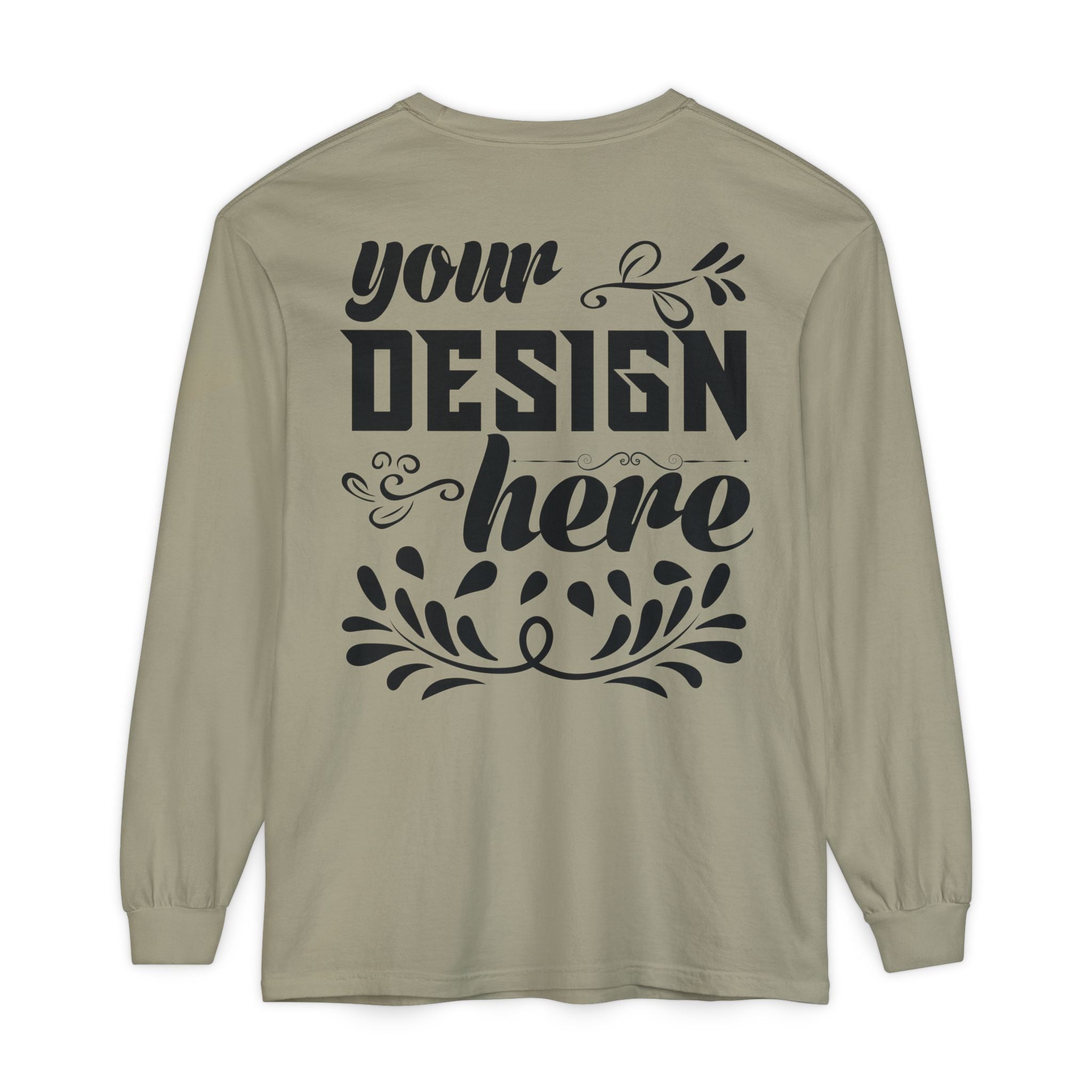 Customizable Comfort Colors 6014 Unisex Garment Dyed Long Sleeve T Shirt
