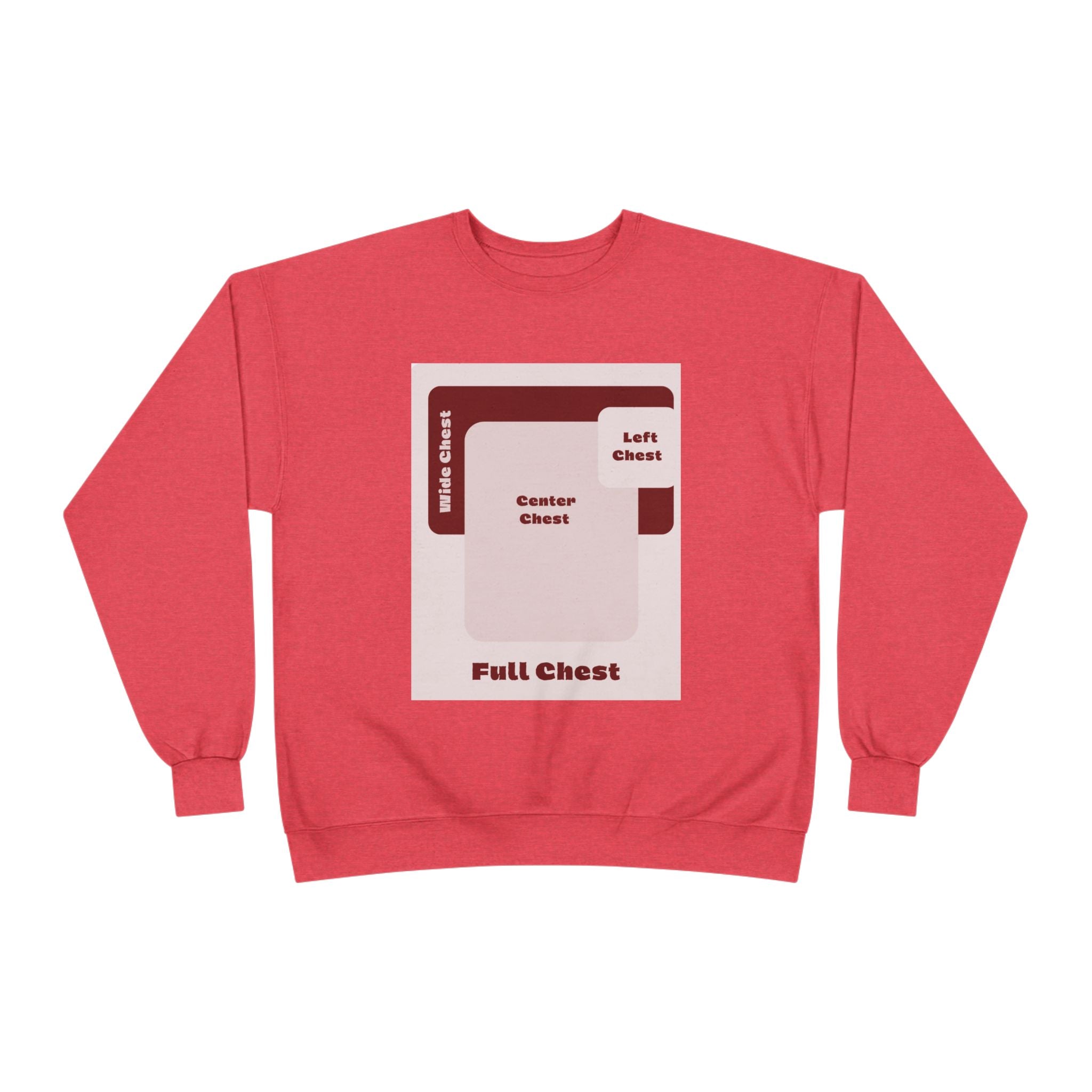 Customizable Unisex Hanes P160 EcoSmart Crewneck Sweatshirt Custom Print