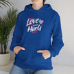 Gildan 18500 Unisex  Hooded Sweatshirt | Love Never Hurts Graphic Print