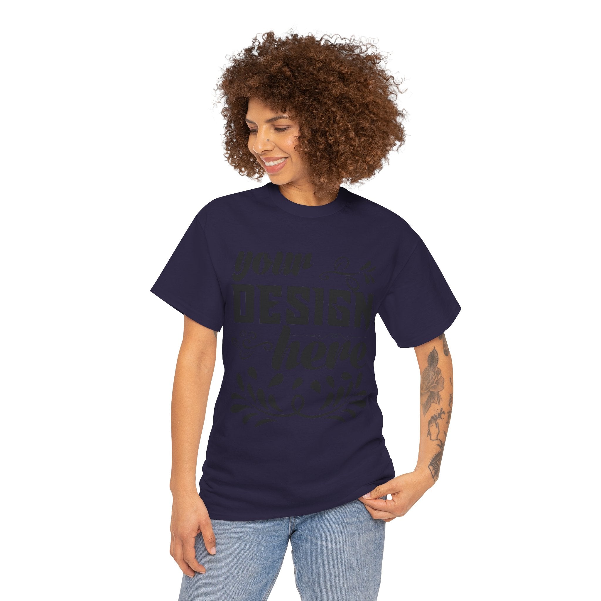 Customizable Gildan 5000 Unisex Heavy Cotton T-Shirt Classic Fit