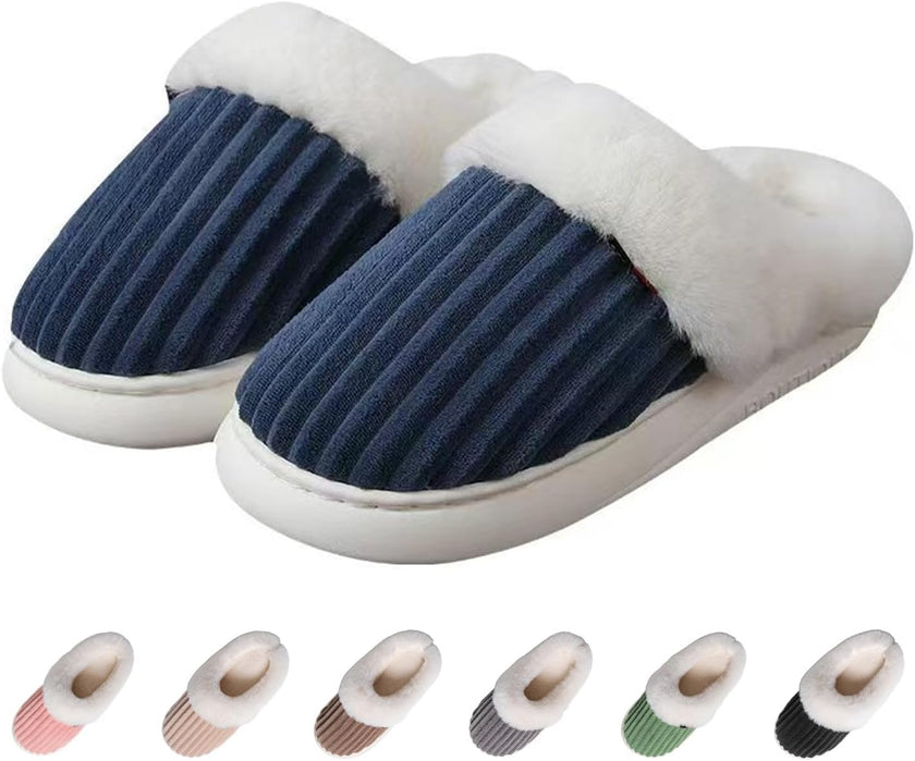 Women’s Ultra-Fuzzy Winter Slippers – Soft Plush Indoor & Outdoor Memory Foam House Shoes | Cozy Warm Slip-On Comfort