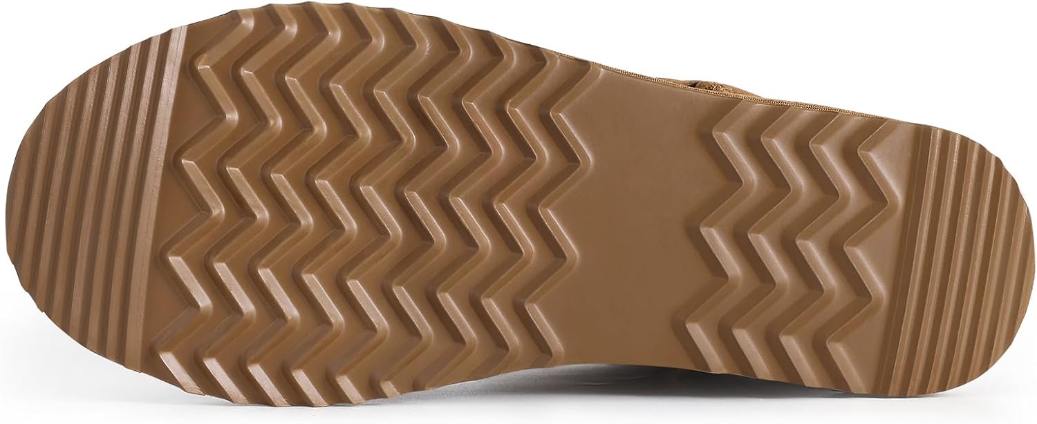 Women'S Fuzzy House Slippers Genuine Suede Fluffy Winter Slipper Cozy Furry Warm Shoes Indoor/Outdoor