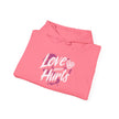 Gildan 18500 Unisex  Hooded Sweatshirt | Love Never Hurts Graphic Print
