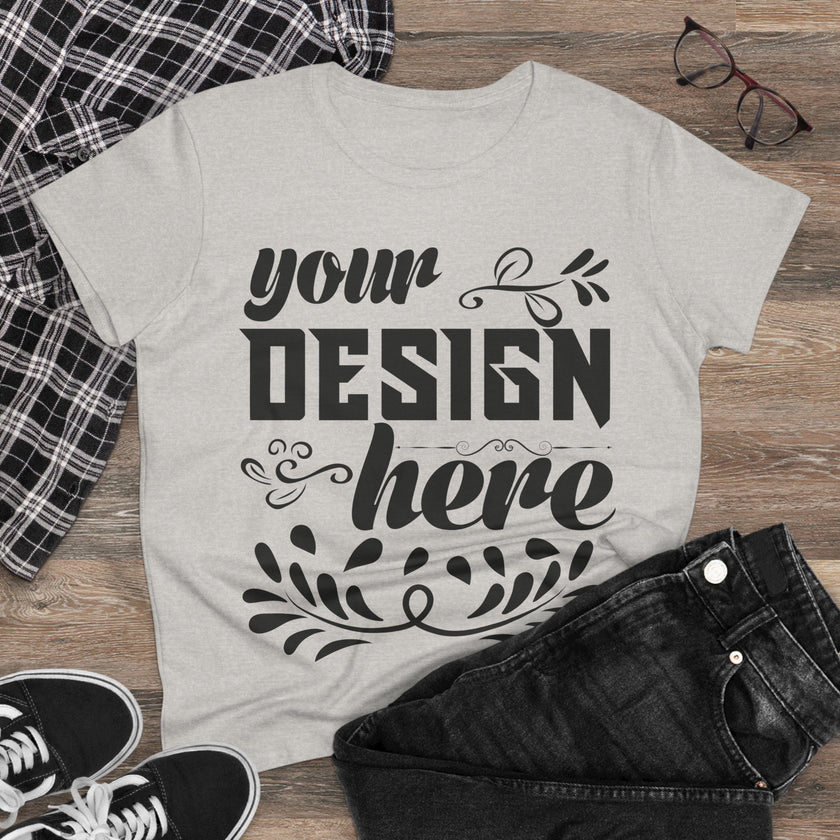 Customizable Gildan 5000L Womens Midweight Cotton Short Sleeve T-Shirt