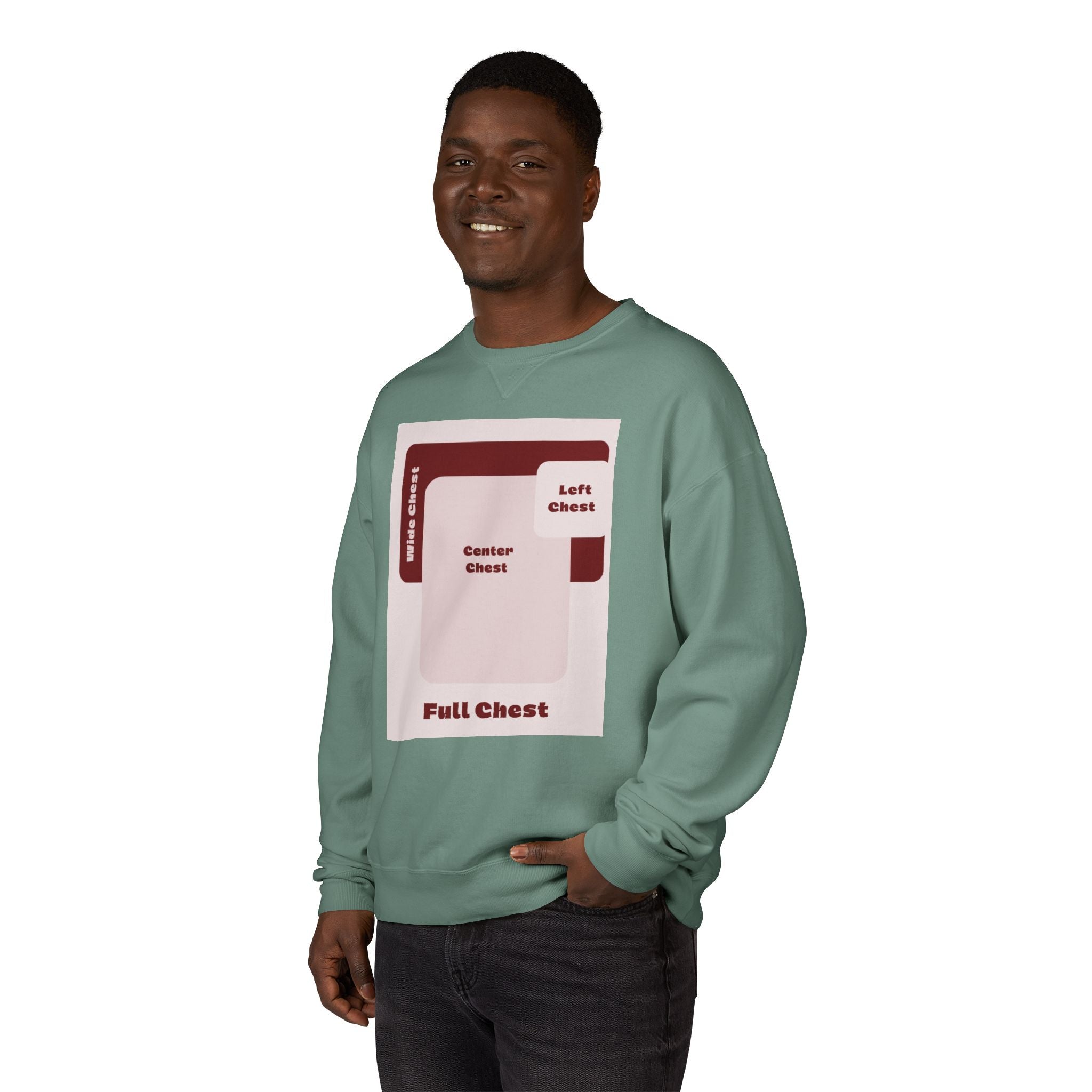 Customizable Hanes GDH400 Unisex Garment Dyed Crewneck Sweatshirt