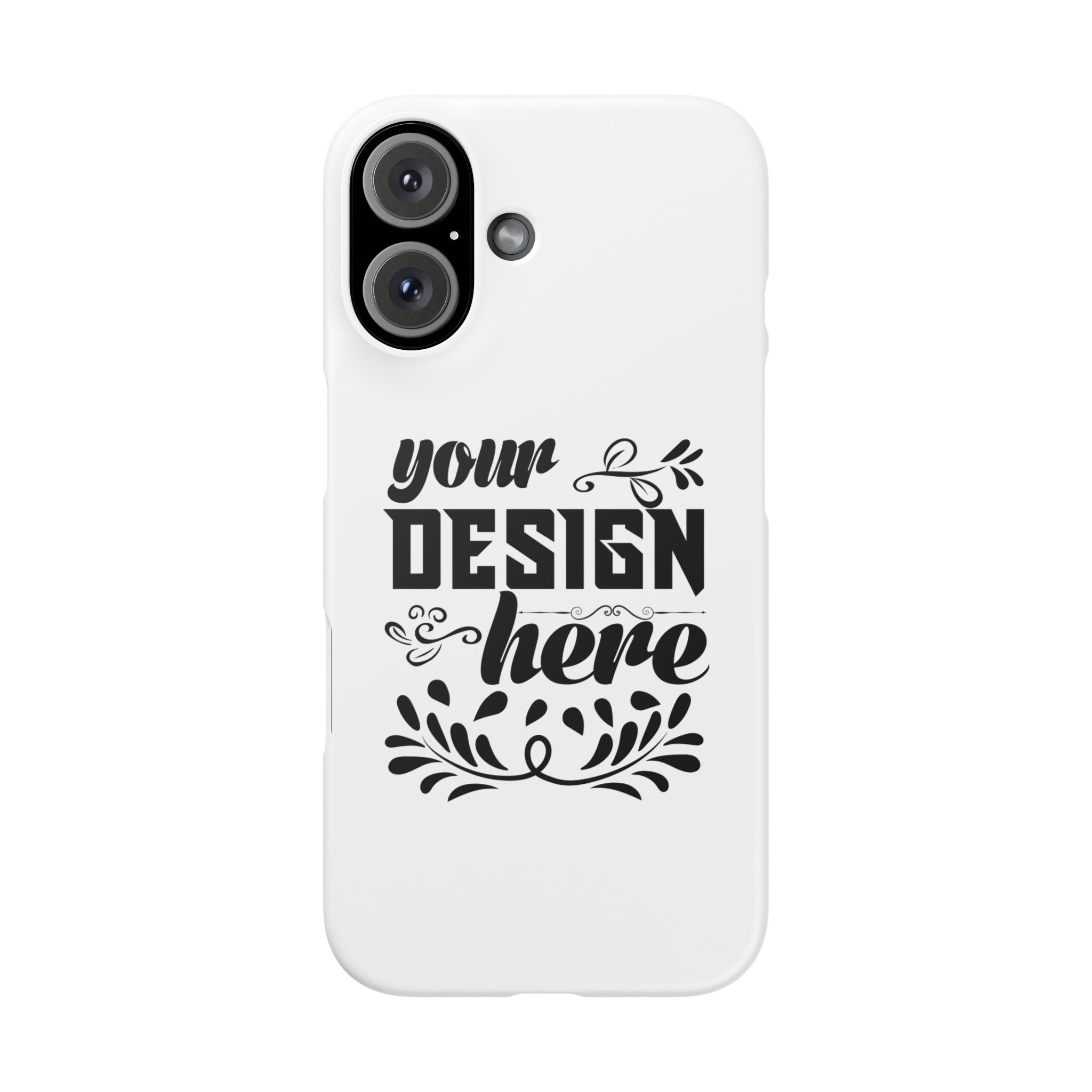Customizable Snap Phone Case Slim Lightweight Polycarbonate Gloss Or Matte