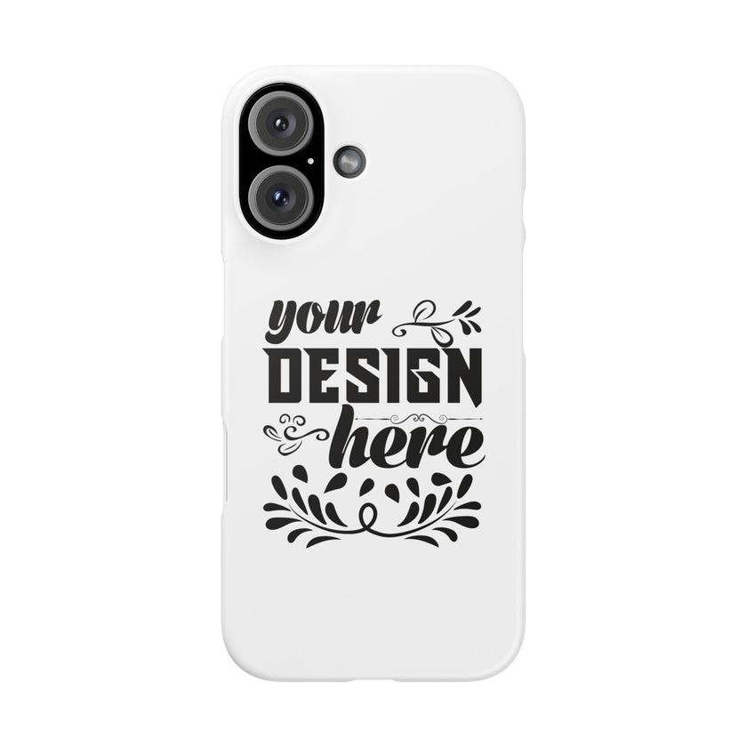 Customizable Snap Phone Case Slim Lightweight Polycarbonate Gloss Or Matte