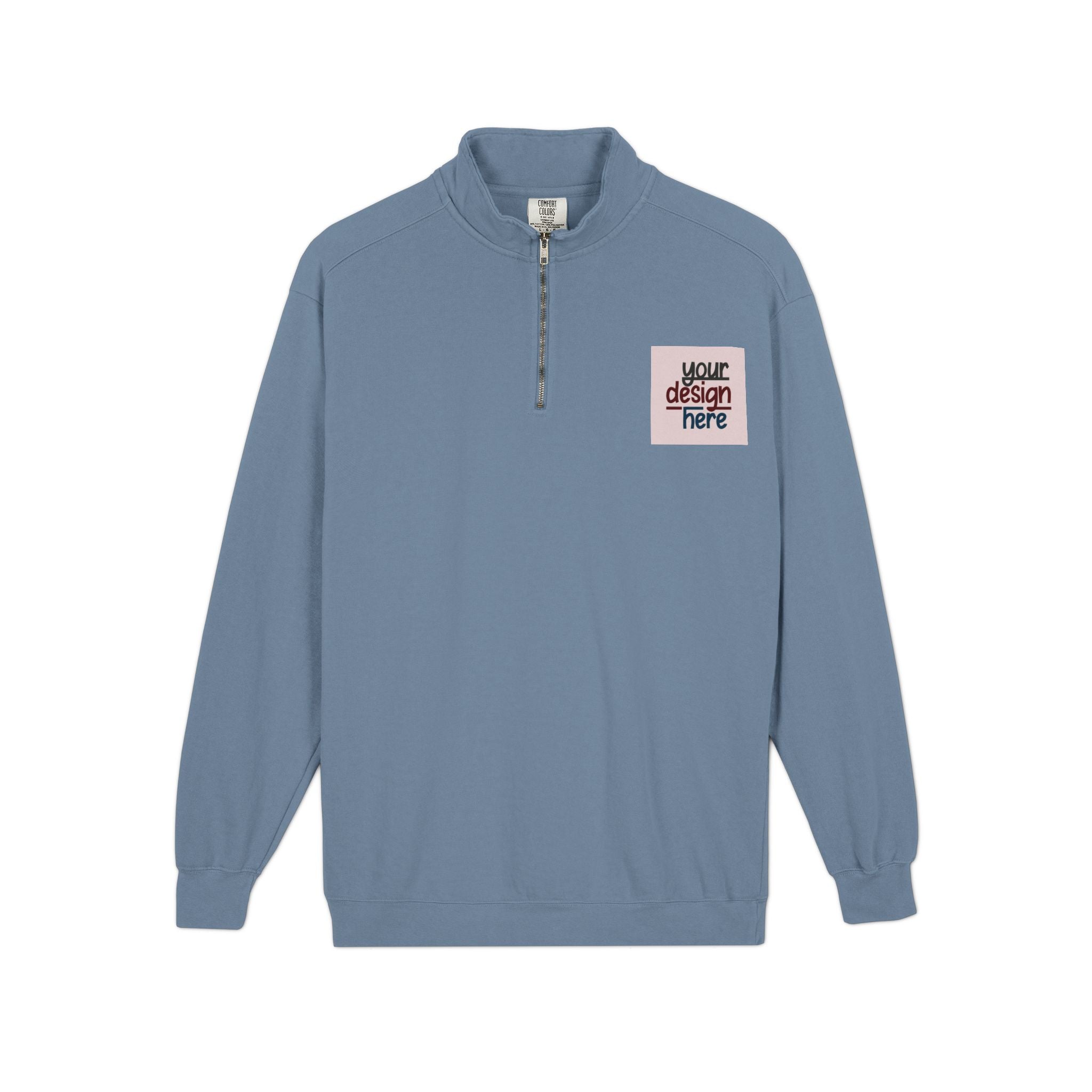 Customizable Comfort Colors 1580 Unisex Quarter Zip Sweatshirt
