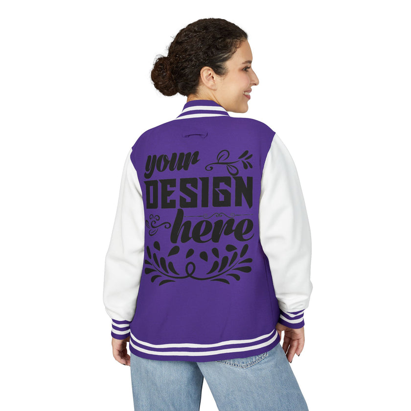 Customizable AWDis JH043 Unisex Heavyweight Letterman Jacket