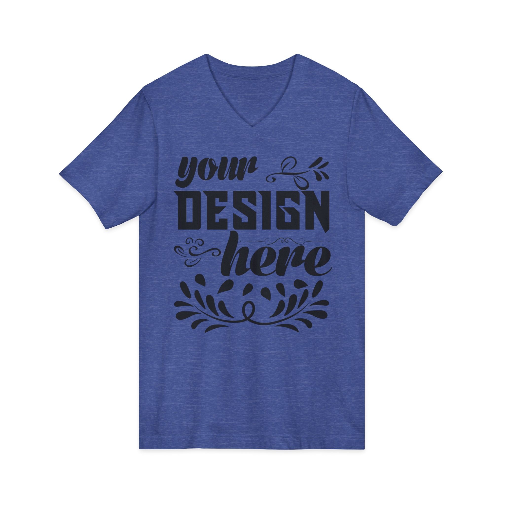 Customizable Bella+Canvas 3005 Unisex Jersey V-Neck Short Sleeve Tee