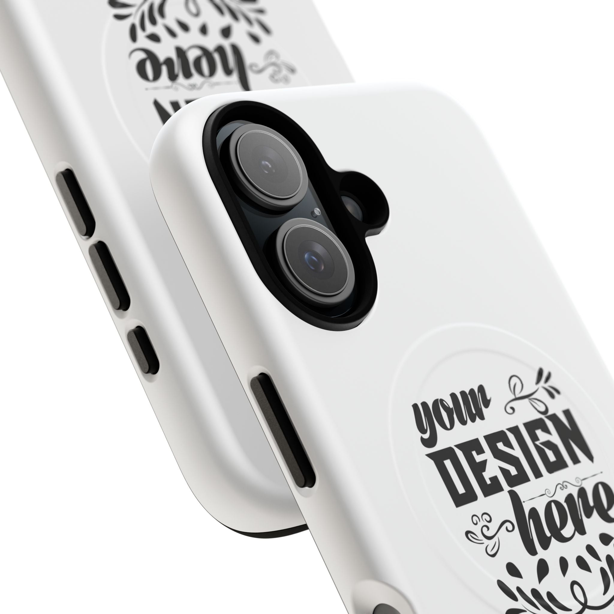 Customizable Tough Magnetic Phone Case Dual Layer Polycarbonate TPU Liner