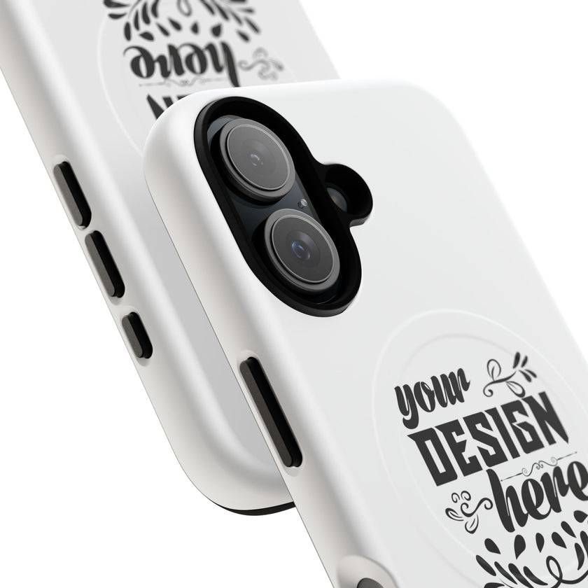 Customizable Tough Magnetic Phone Case Dual Layer Polycarbonate TPU Liner