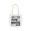 Customizable Canvas Tote Bag With 5 Color Strap Options All Over Print