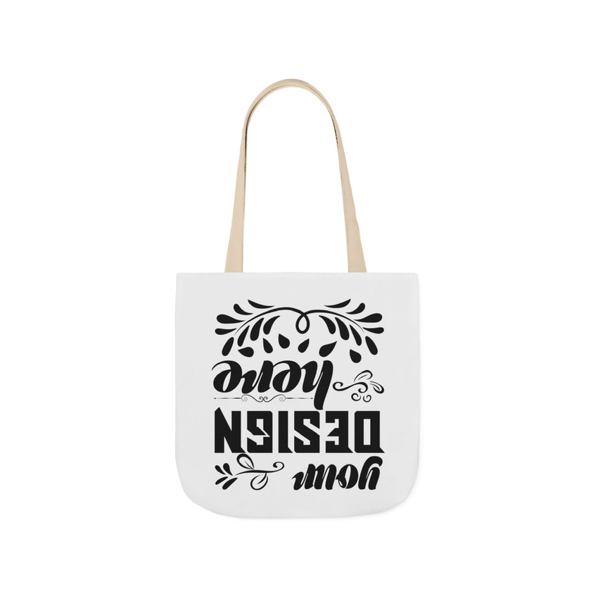 Customizable Canvas Tote Bag With 5 Color Strap Options All Over Print