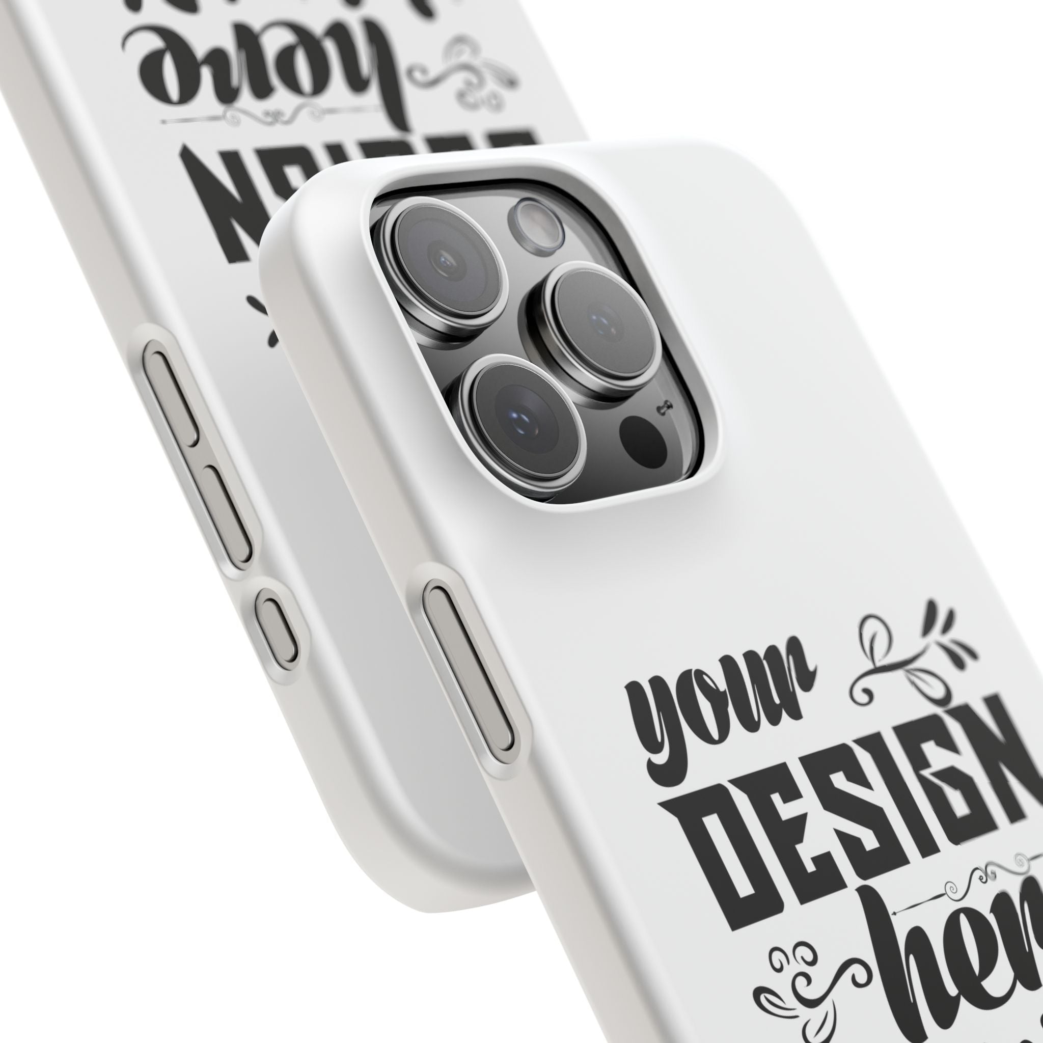 Customizable Snap Phone Case Slim Lightweight Polycarbonate Gloss Or Matte