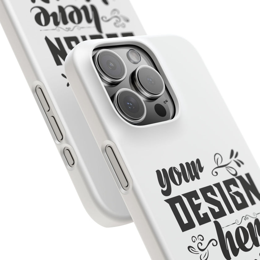 Customizable Snap Phone Case Slim Lightweight Polycarbonate Gloss Or Matte