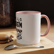 Customizable Accent Coffee Mug 11oz and 15oz Colored Interior Handle