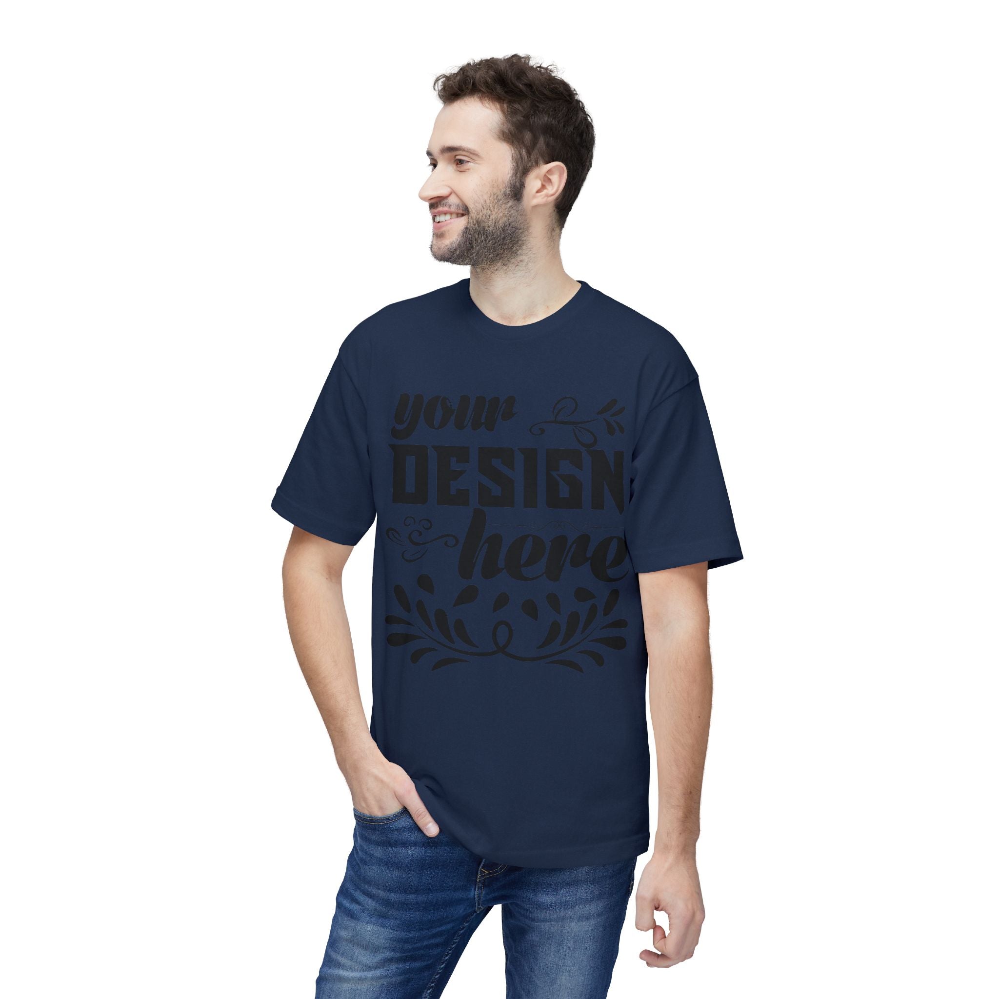 Customizable Bayside 5040 Unisex Midweight T-Shirt Made in US