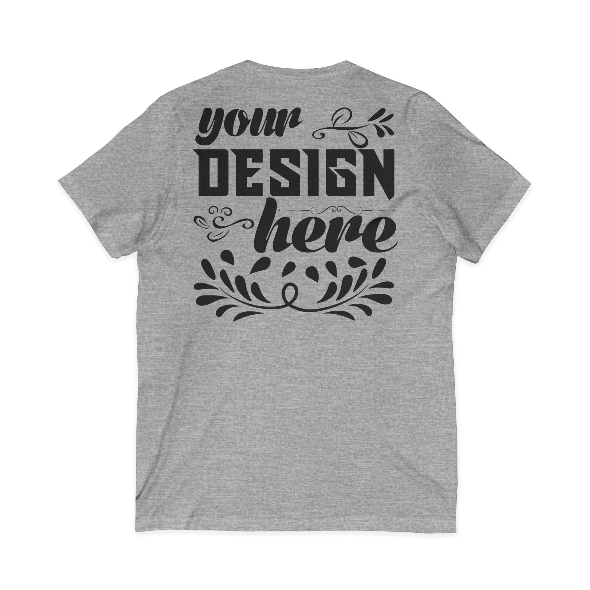 Customizable Bella+Canvas 3005 Unisex Jersey V-Neck Short Sleeve Tee