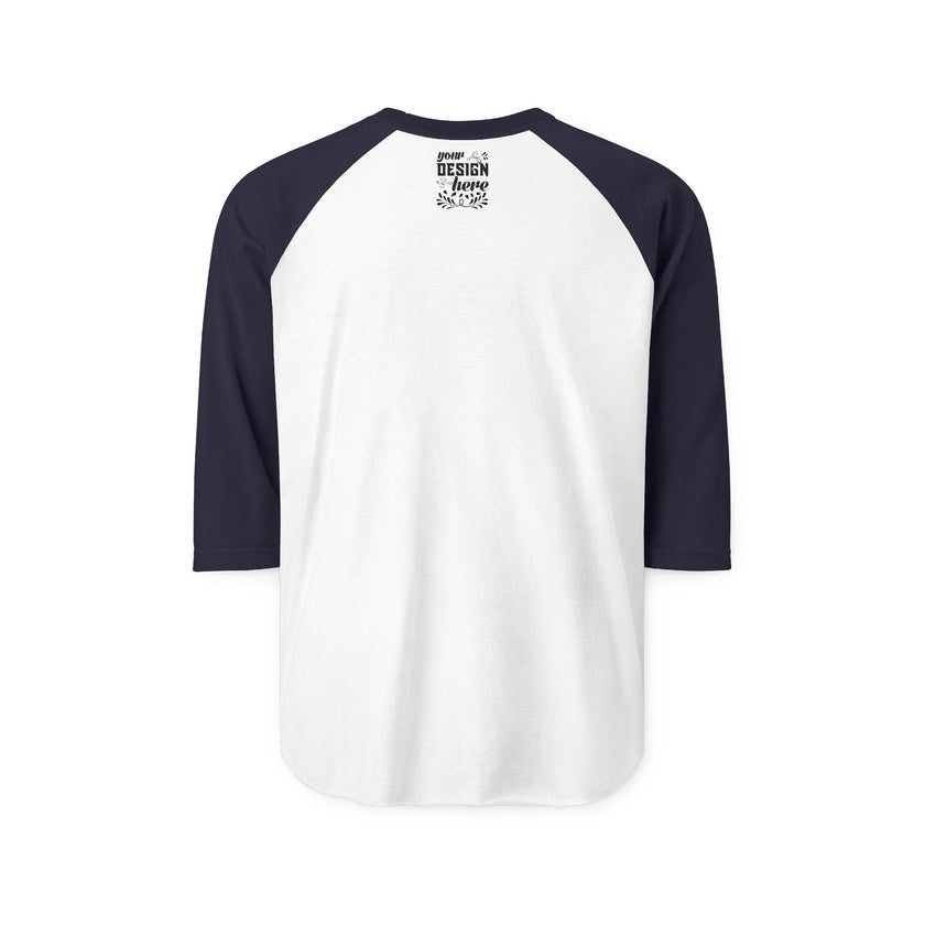 Customizable Tultex 245 Unisex 3\4 Sleeve Raglan Fine Knit Jersey Shirt