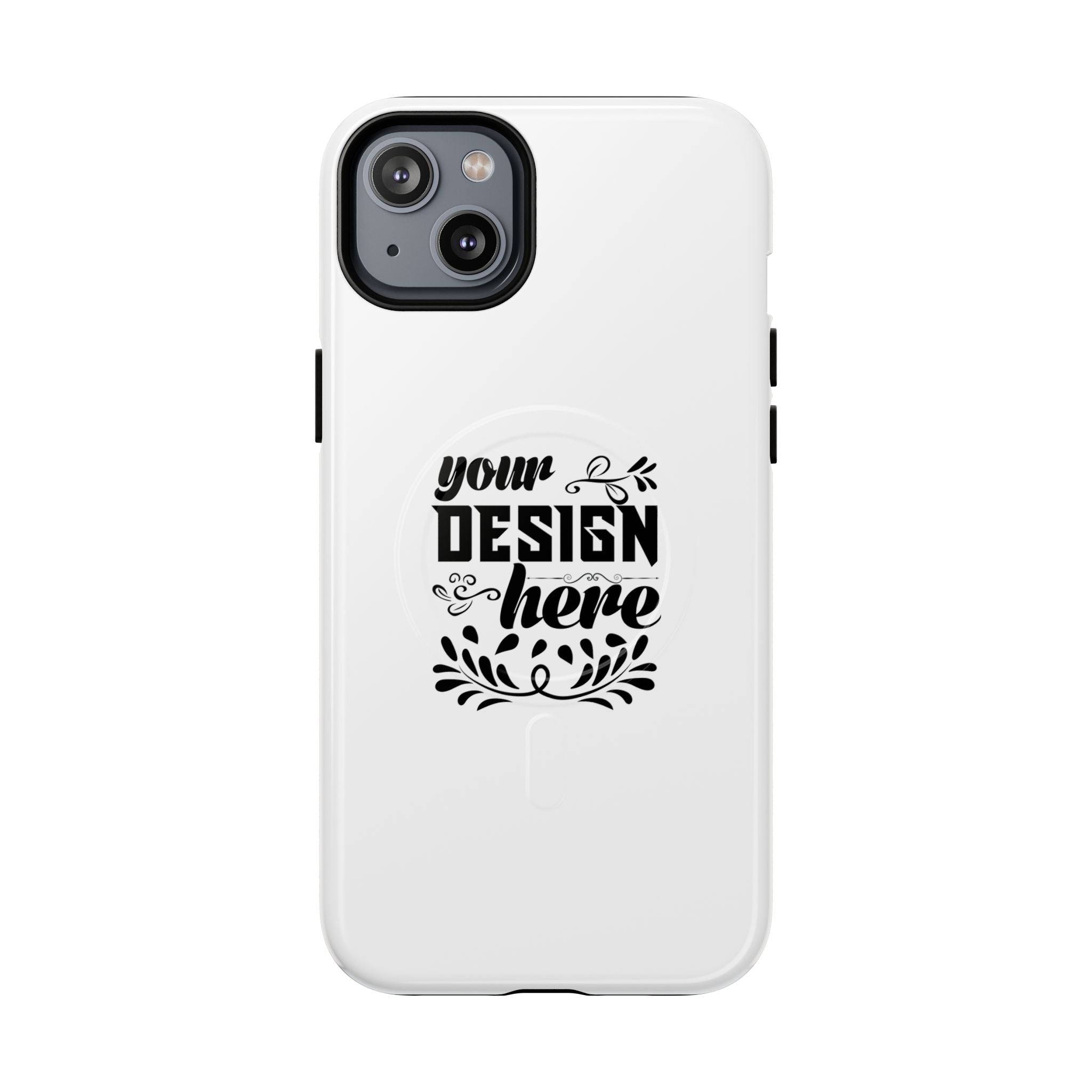 Customizable Tough Magnetic Phone Case Dual Layer Polycarbonate TPU Liner