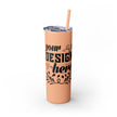 Customizable Maars 20oz Skinny Tumbler with Straw Stainless Steel