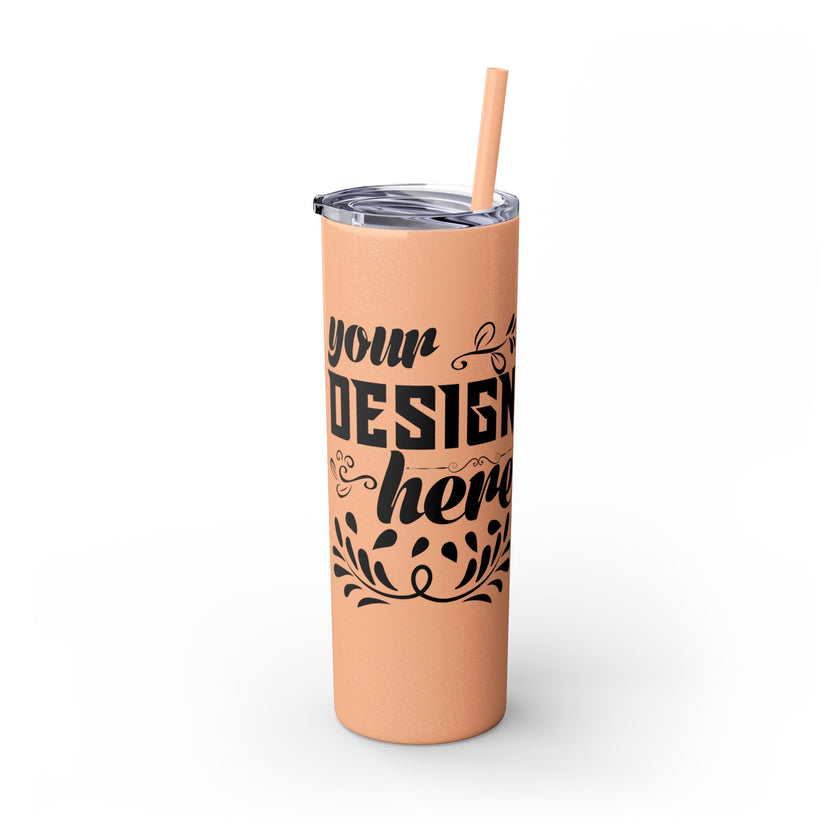 Customizable Maars 20oz Skinny Tumbler with Straw Stainless Steel