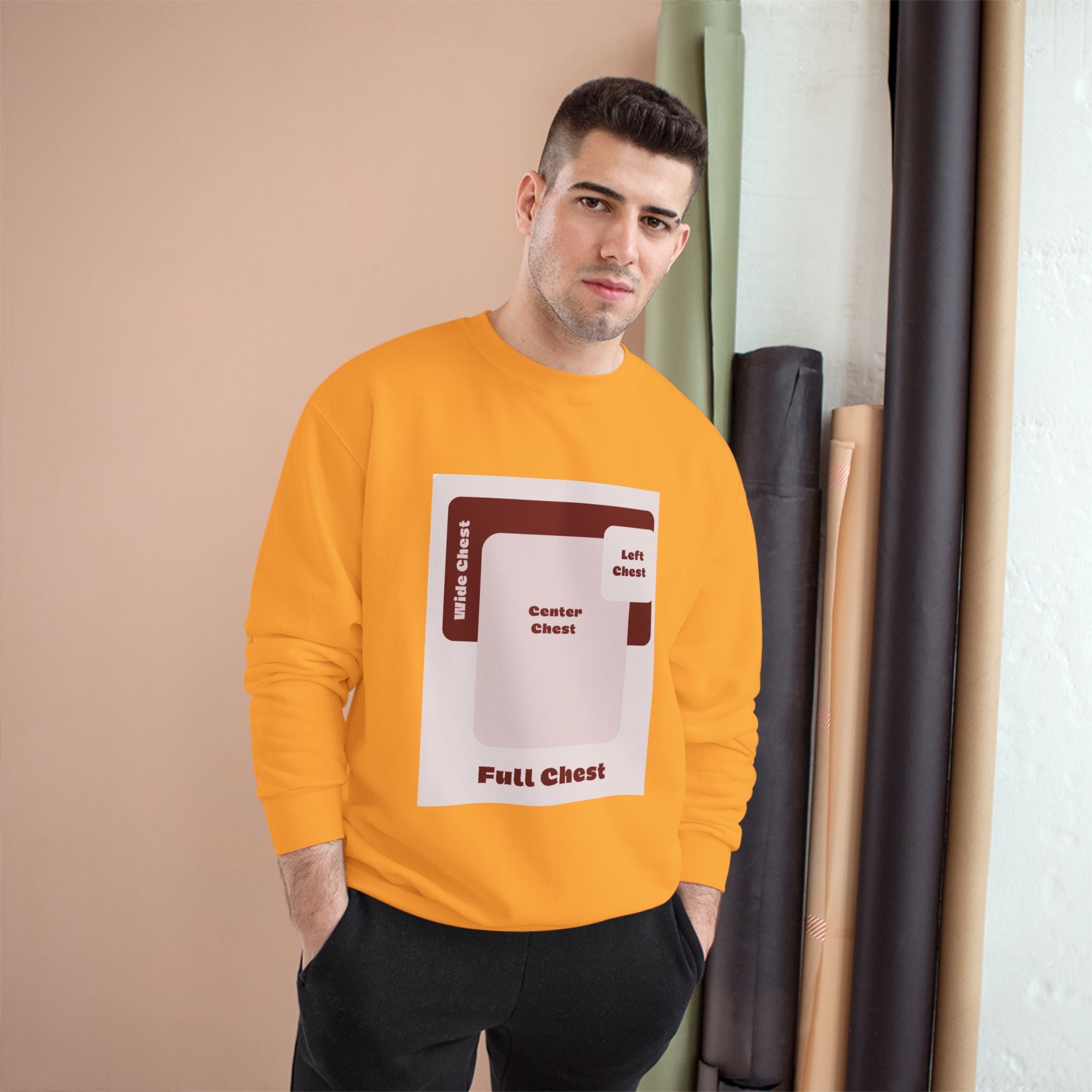 Customizable Champion S600 Crewneck Sweatshirt DTG Print