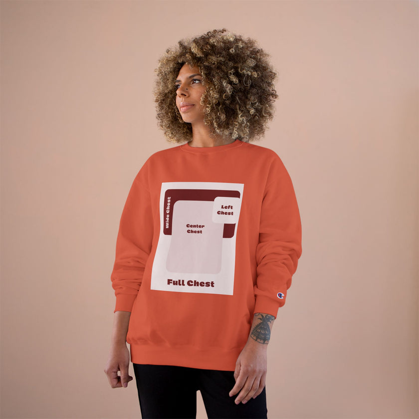 Customizable Champion S600 Crewneck Sweatshirt DTG Print