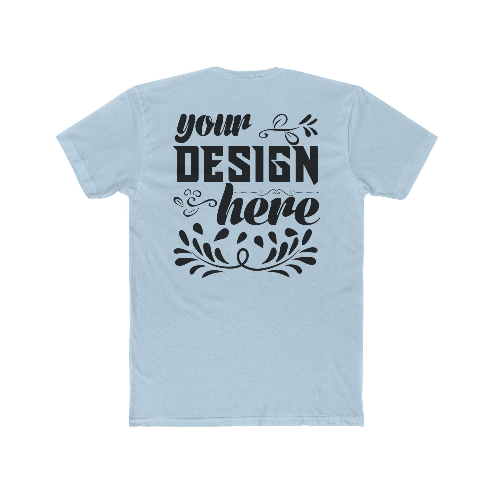 Customizable Next Level 3600 Unisex Cotton Crew Neck Short Sleeve Tee