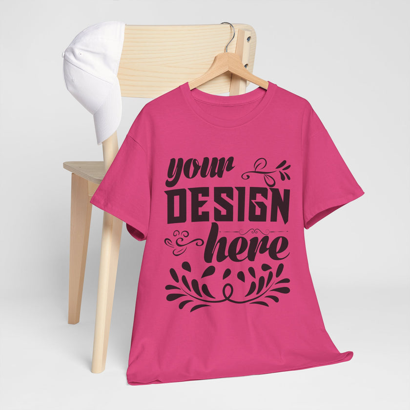 Customizable Gildan 5000 Unisex Heavy Cotton T-Shirt Classic Fit