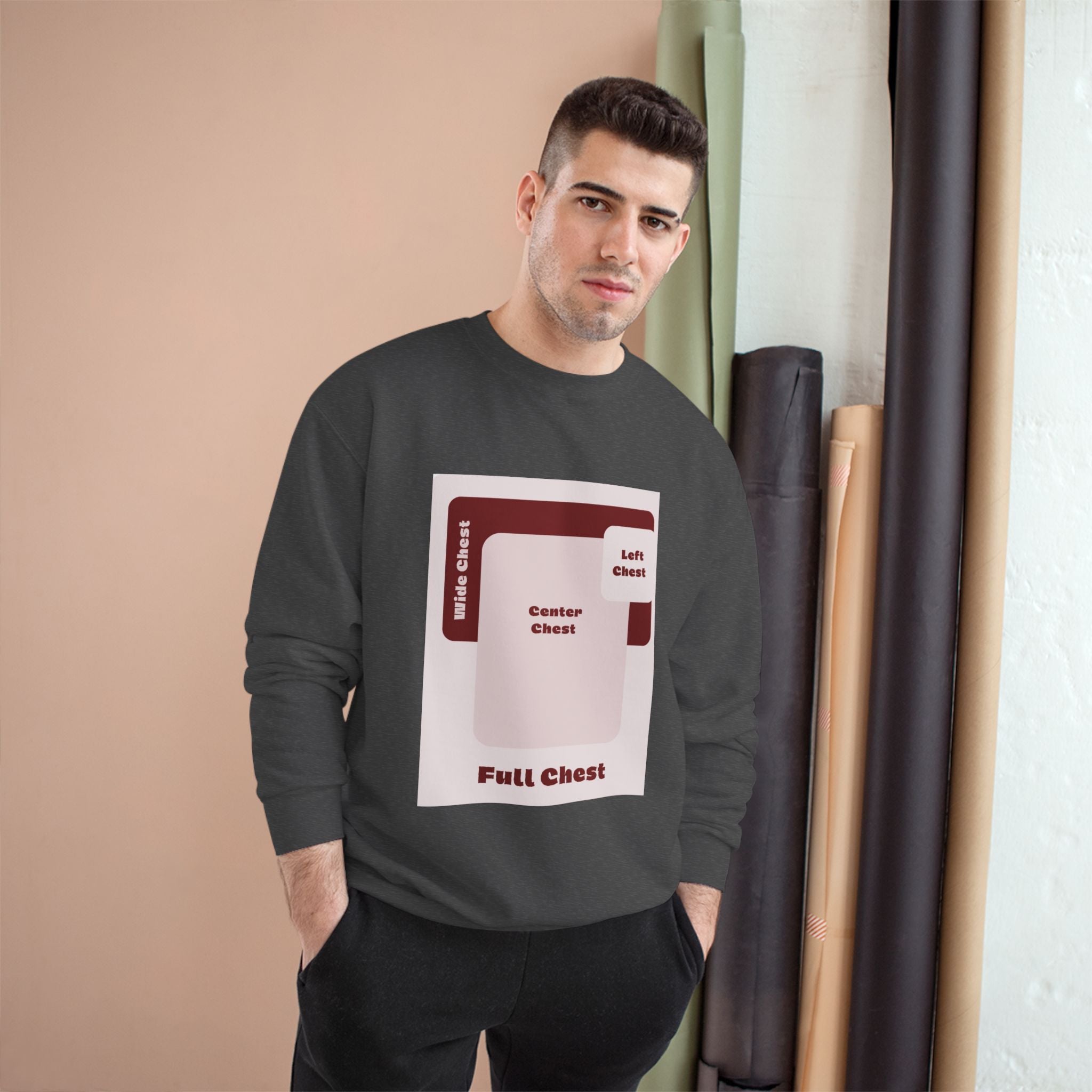 Customizable Champion S600 Crewneck Sweatshirt DTG Print