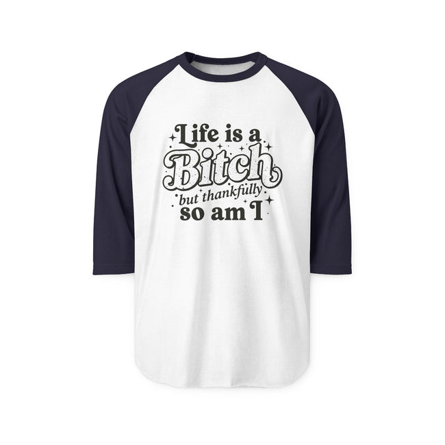 Tultex 245 Unisex 3 4 Sleeve Raglan Shirt Quote Graphic Print
