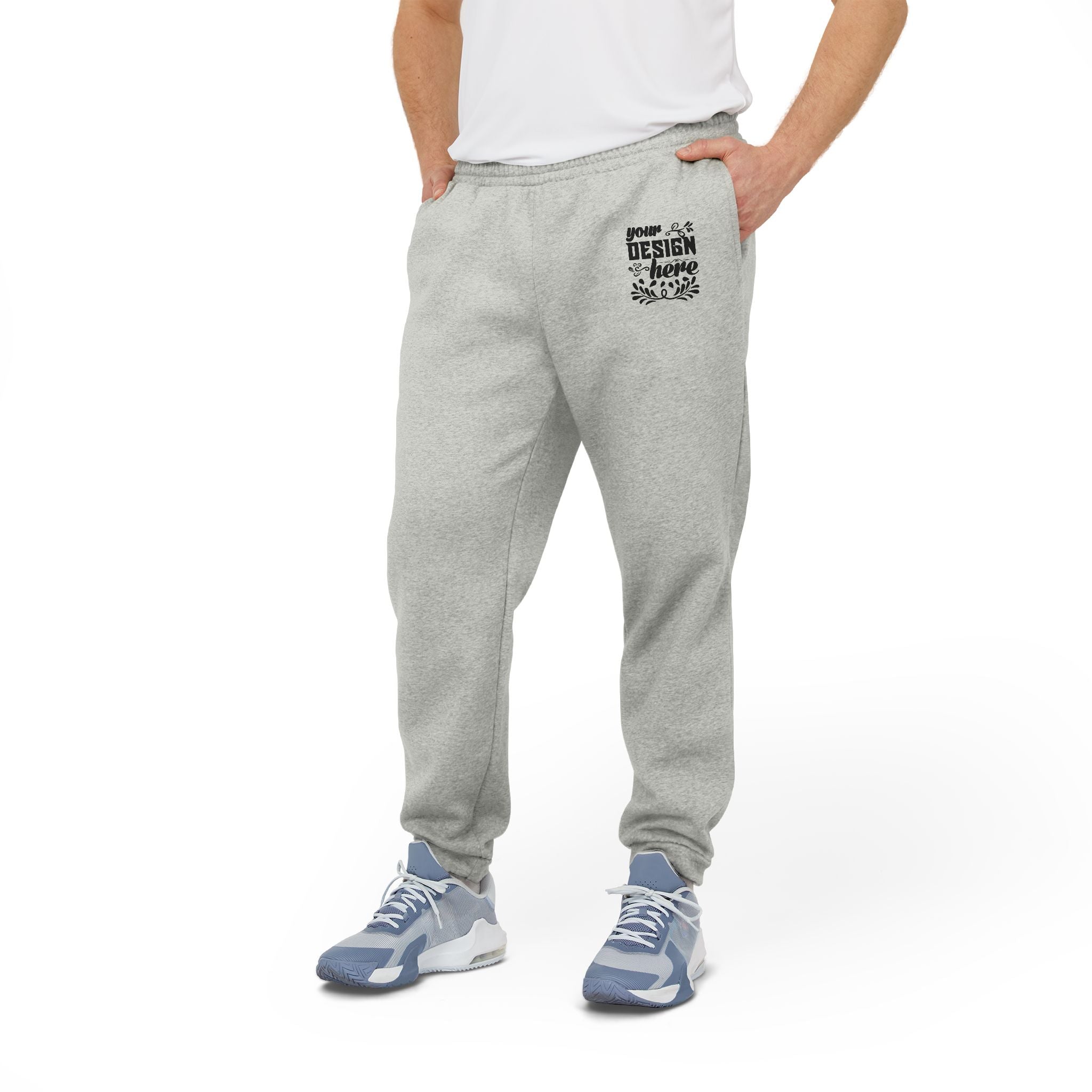 Customizable adidas A436 Unisex Fleece Joggers DTF Regular Fit